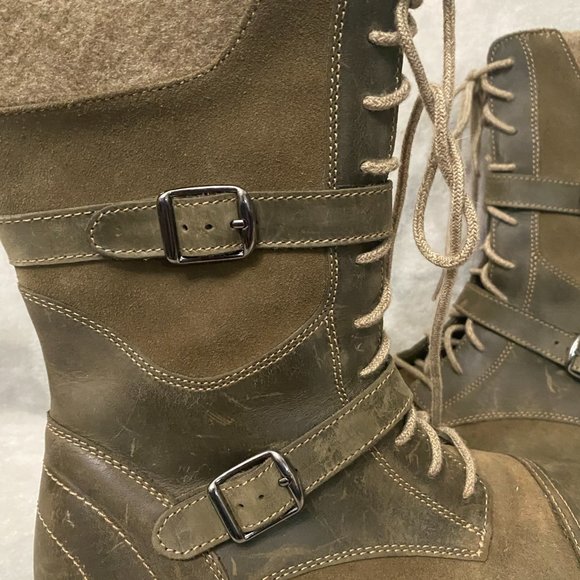 L.L. Bean Brown Lace Up Boots - Picture 2 of 6